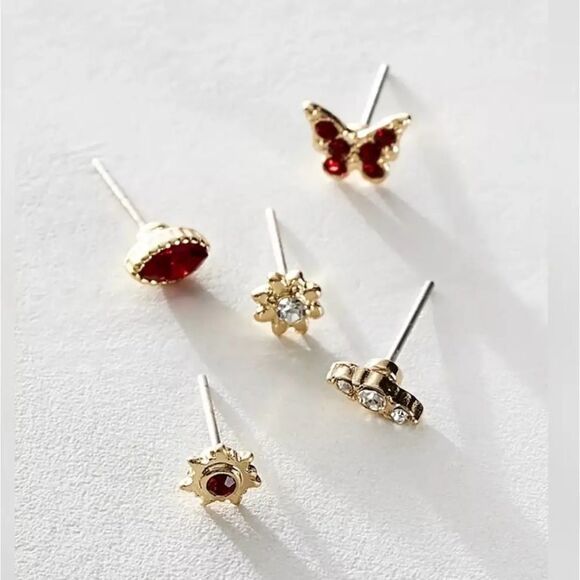 Free People Rosette Stud Brooch NWT - Picture 4 of 6